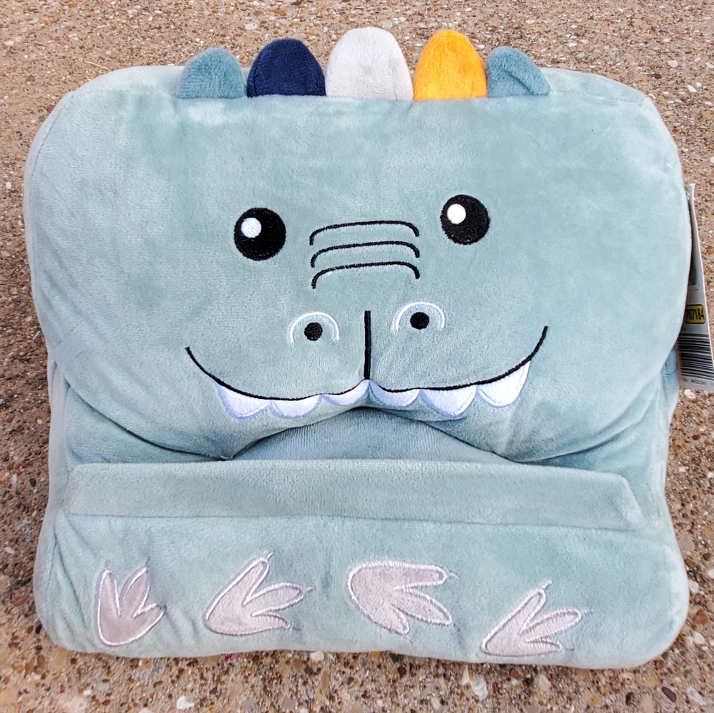 Sohl Furniture Plush Dinosaur Tablet Holder E-Reader Life Concepts Youth Kids